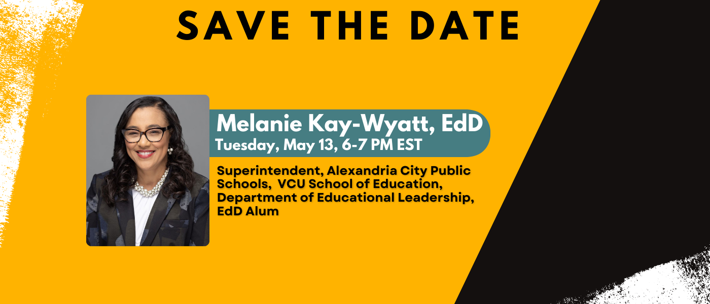 Melanie Superintendent, Alexandria City Public Schools,  VCU School of Education, Department of Educational Leadership, EdD Alum