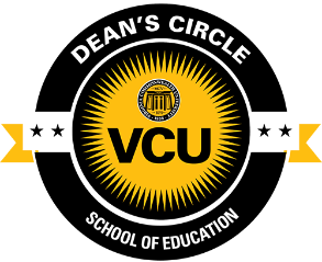 The logo of the School of Education's Dean's Circle. The words 