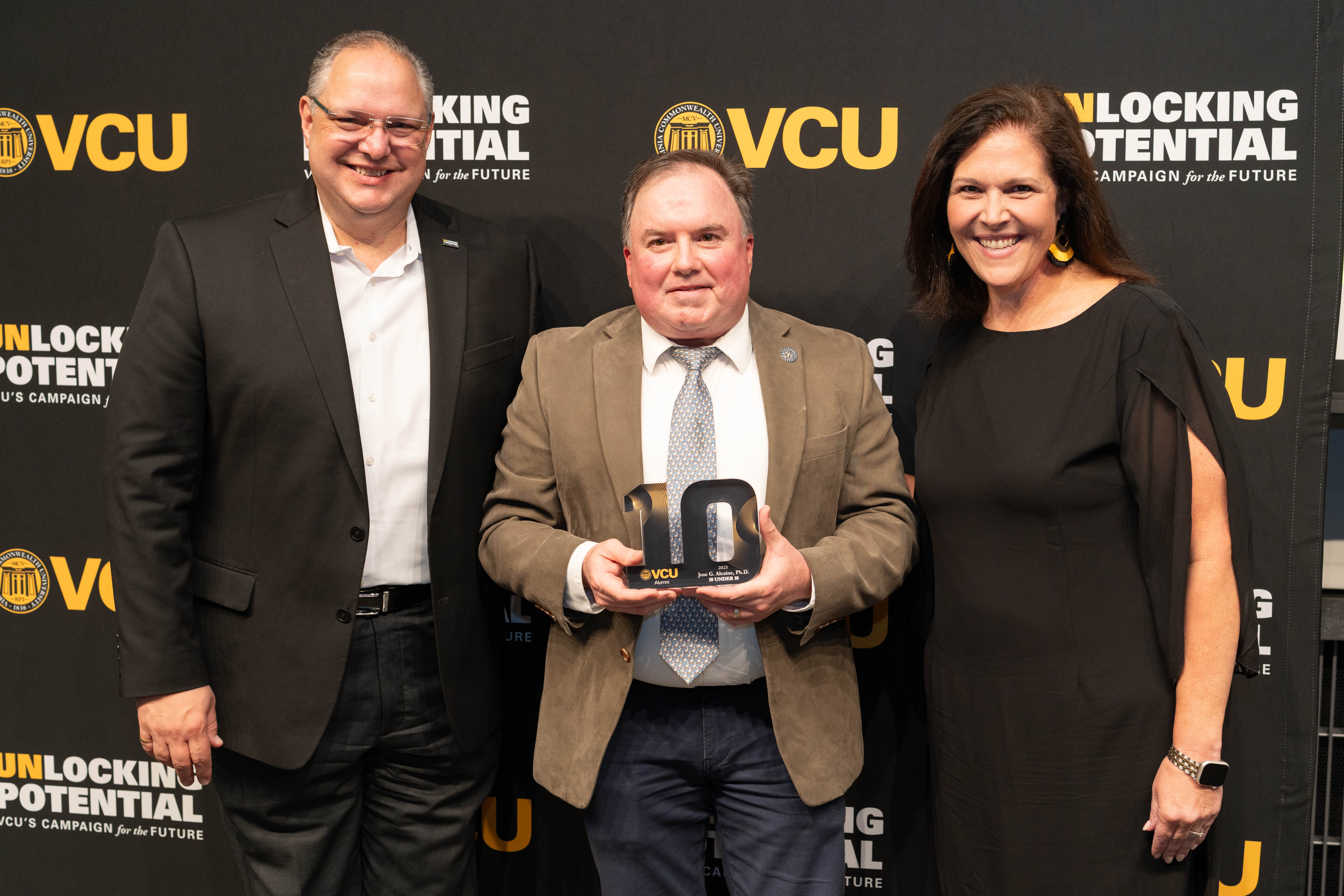 Jose Alcaine (center) with Jay Davenport and Elizabeth Bass