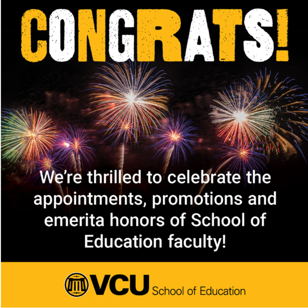 Congratulations Faculty