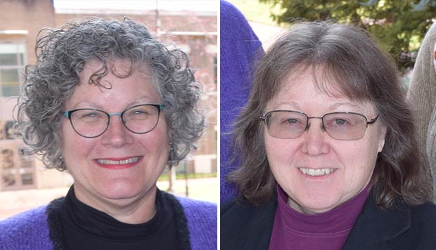 Headshots of (from left) Dr. Elizabeth Edmondson and Ms. Suzanne Kirk.