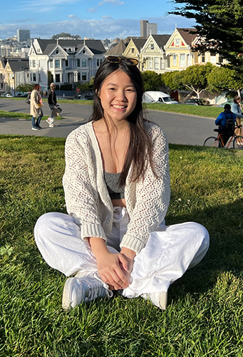 Casual outdoor photo of Julie Nguyen, M.Ed. in Counselor Education student at the VCU School of Education.