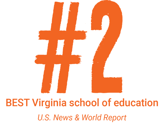 Ranked #2 BEST School of Education in Virginia by U.S. News and World Report