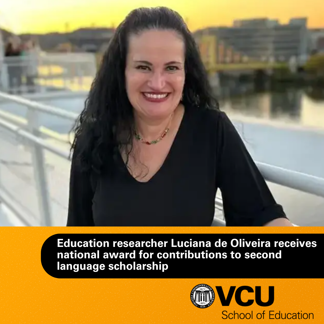 Education researcher Luciana de Oliveira receives national award for contributions to second language scholarship